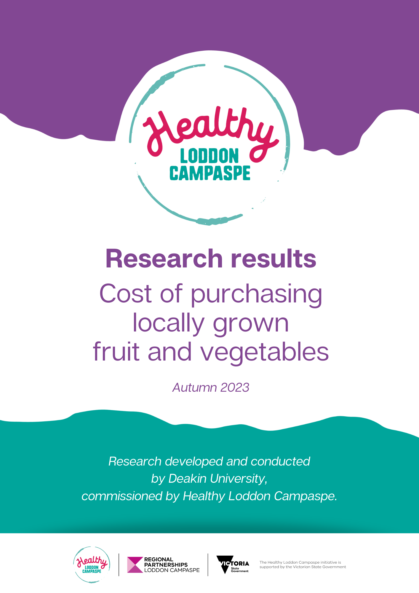 HLC Autumn Local Produce Research overview cover page