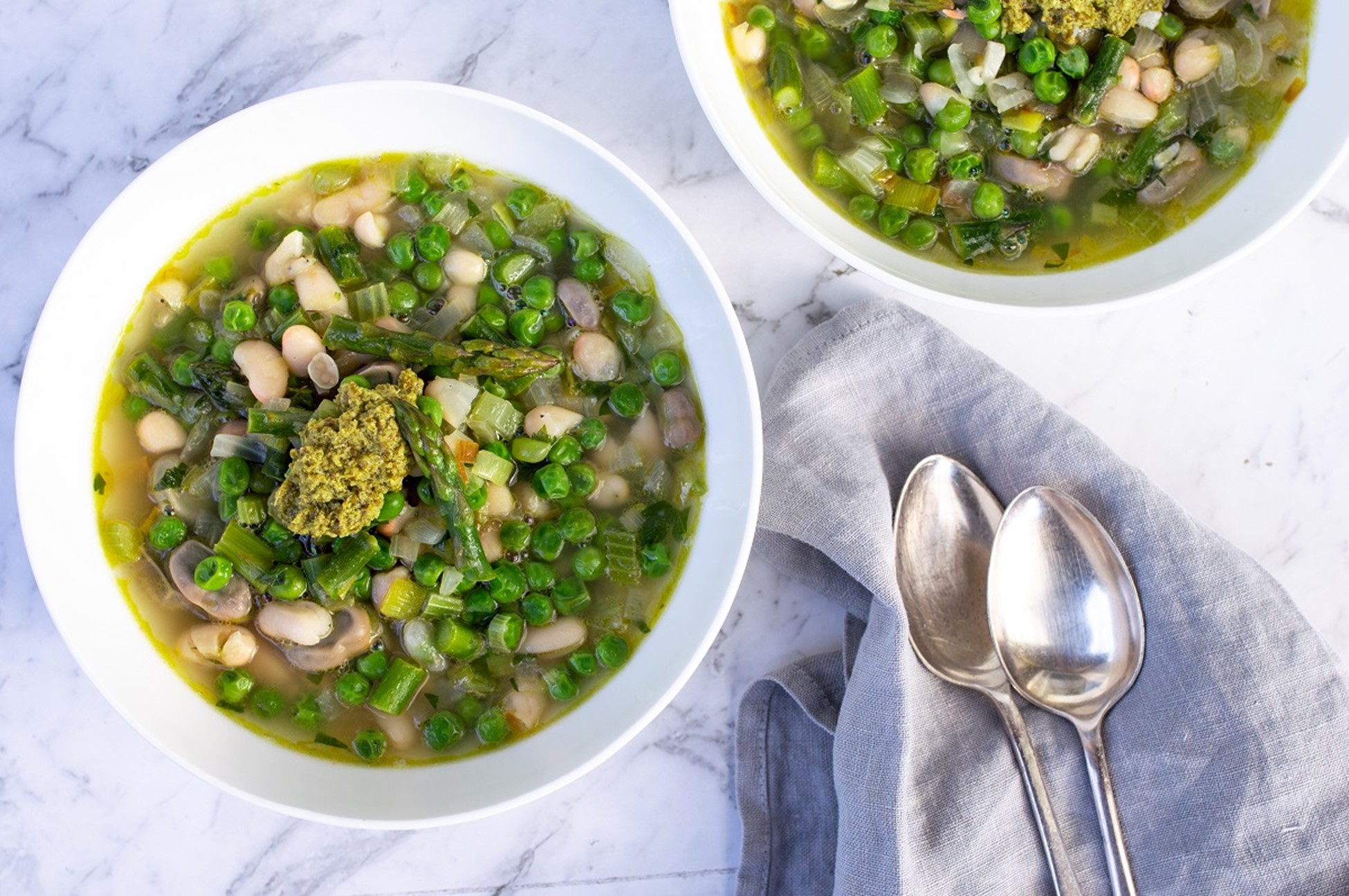 Green spring minestrone