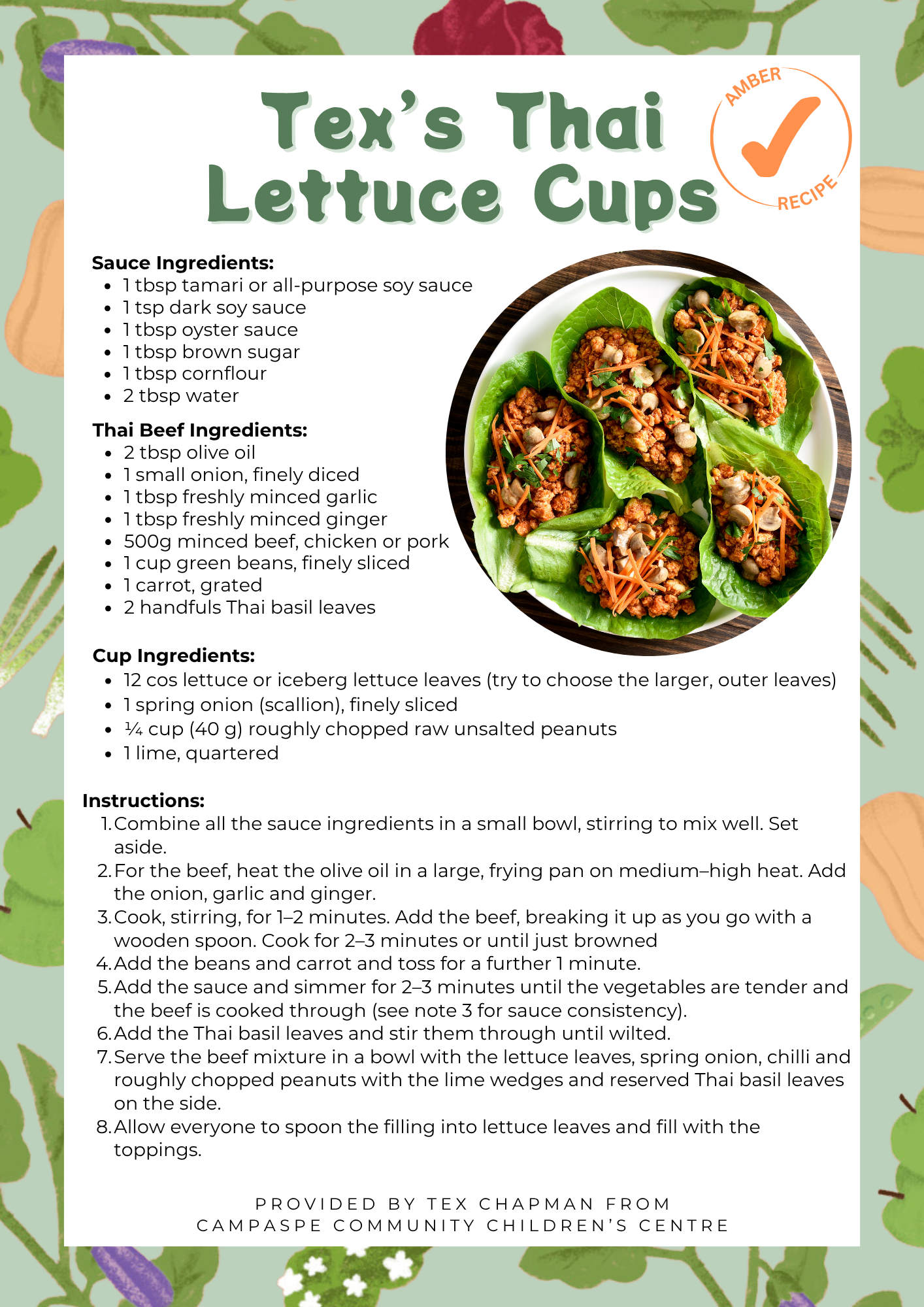 Tex's Thai Lettuce Cups