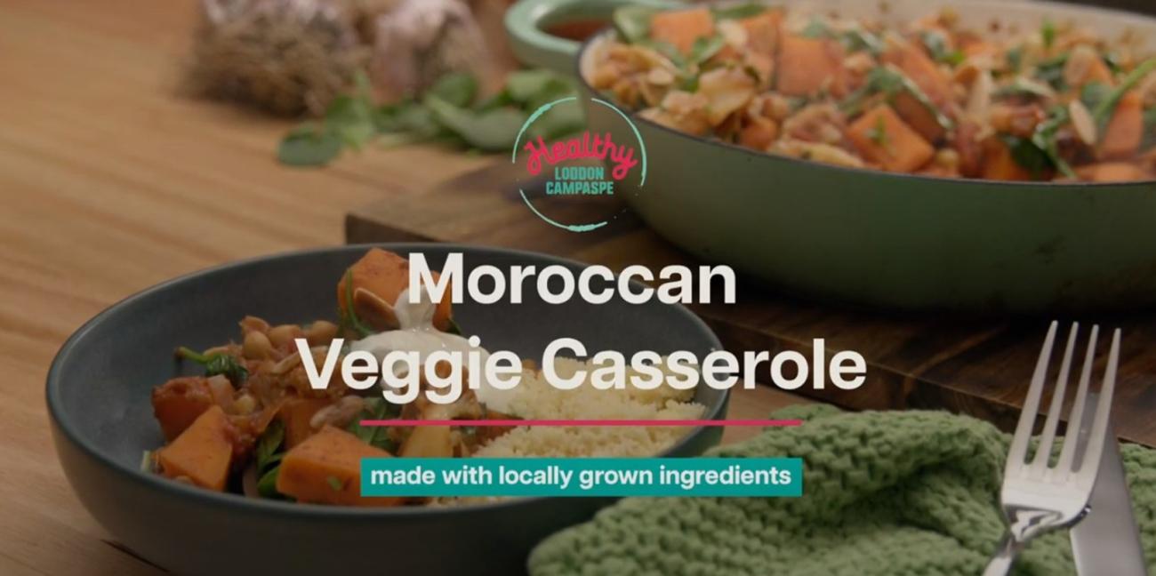 Moroccan veggie casserole