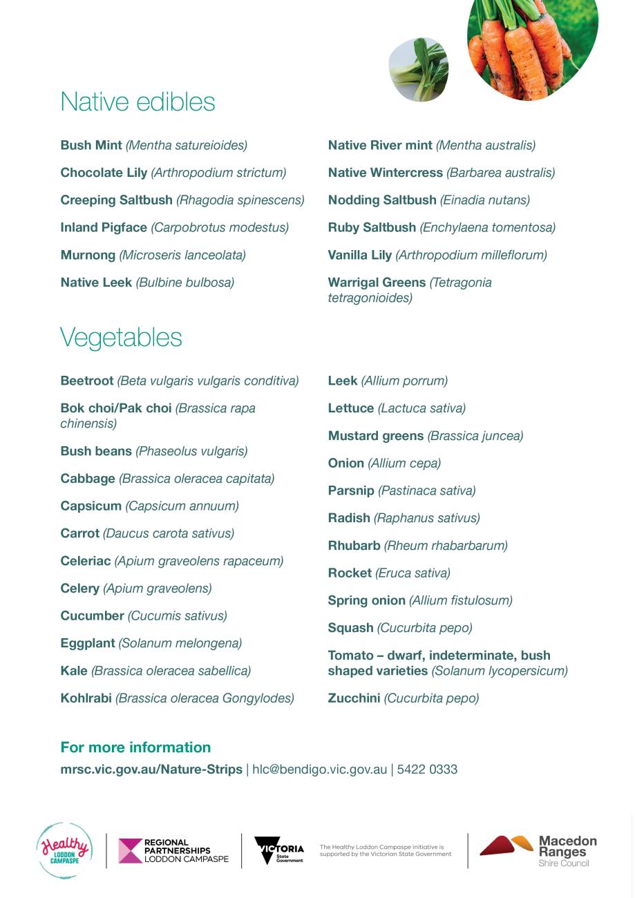 Veg on the Verge plant list p2