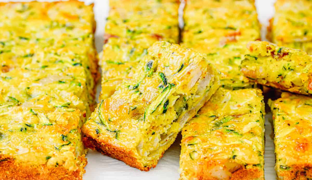 zucchini and egg slice