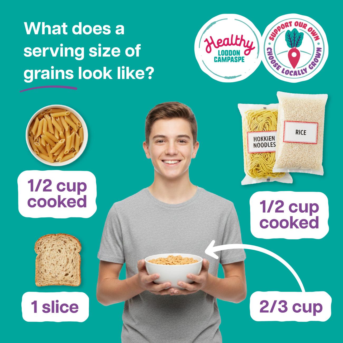 grains serving size