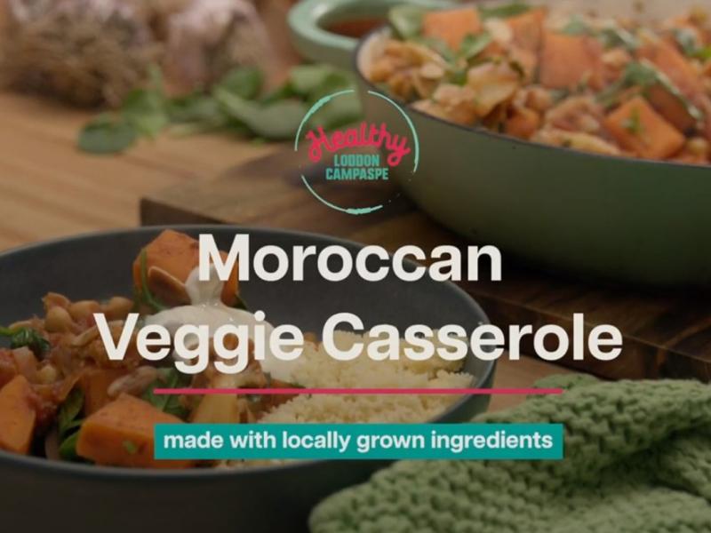 Moroccan veggie casserole
